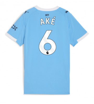 Manchester City Nathan Ake #6 Hemmatröja Dam 2025-26 Kortärmad Manchester City Nathan Ake #6 Hemmatröja Dam 2025-26 Kortärmad